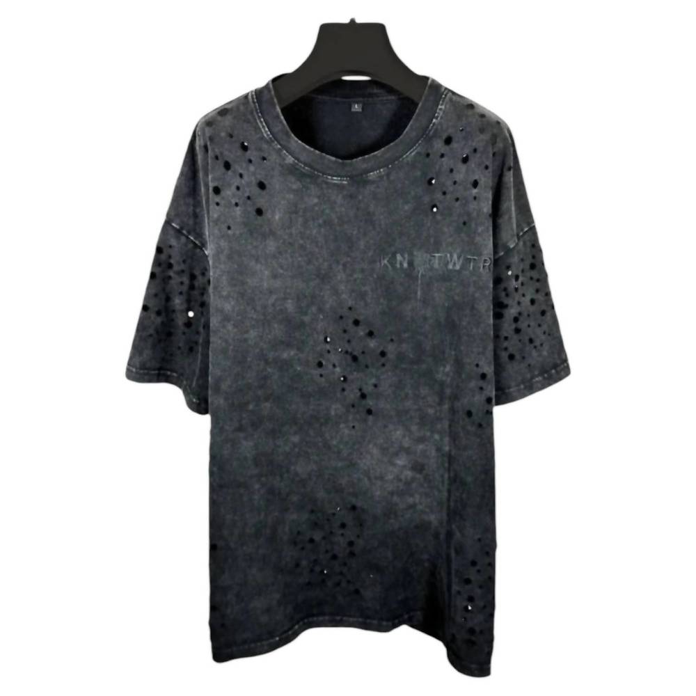 NEW KNOTWTR women's bullet proof t-shirt in grey/black